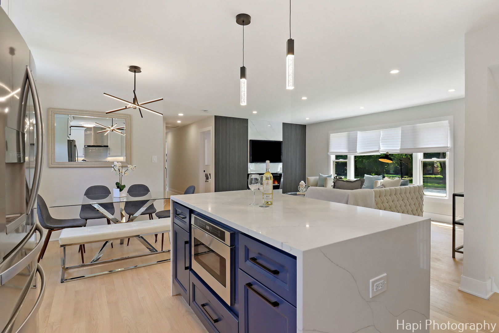 539 South Plum Grove Road Palatine, IL 60067 - Photo 3 of 33 a large kitchen with sink a refrigerator and chairs