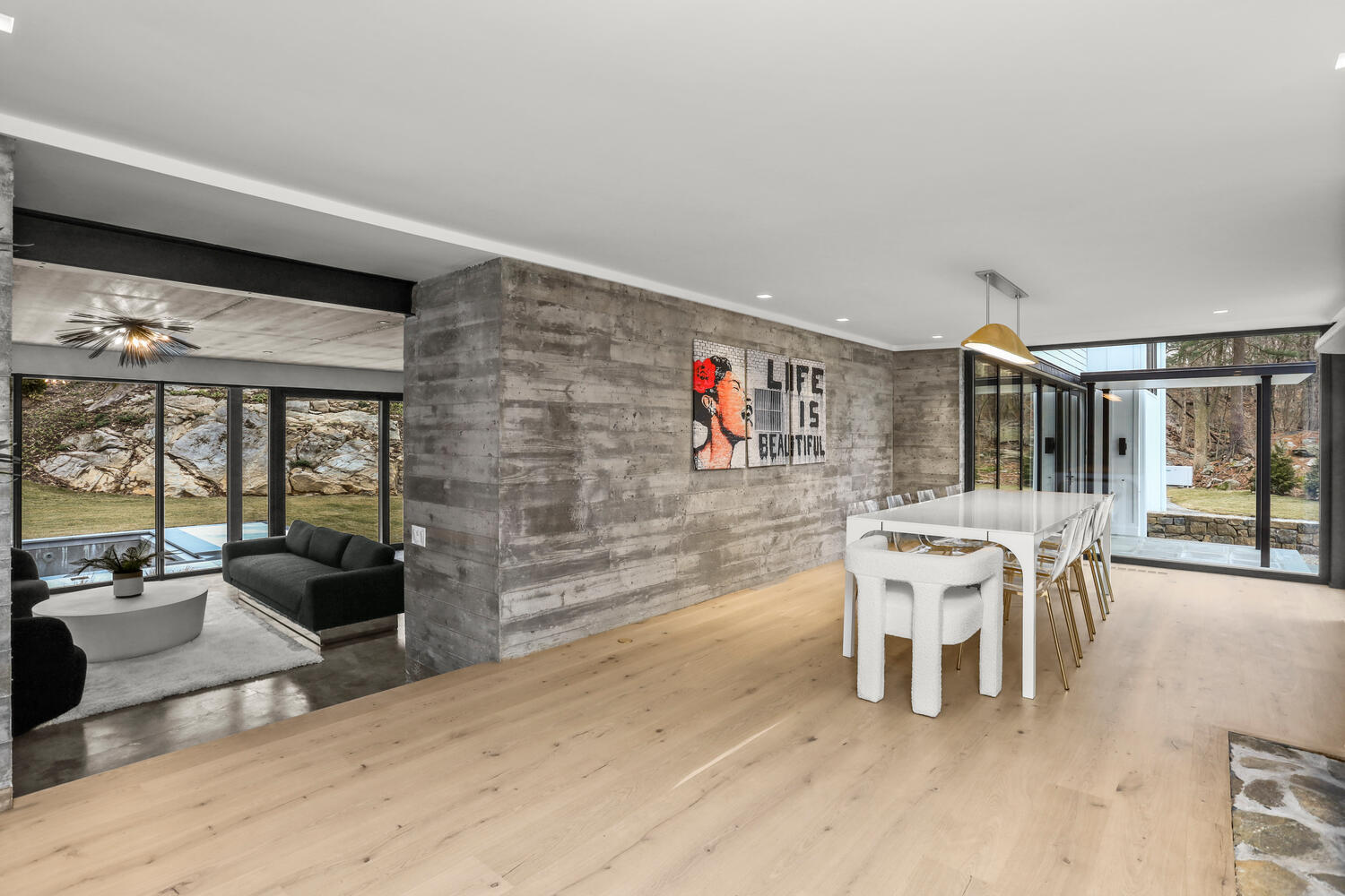 38 Goodwives River Road Darien, CT 06820 - Photo 19 of 58 a dining room with furniture and wooden floor