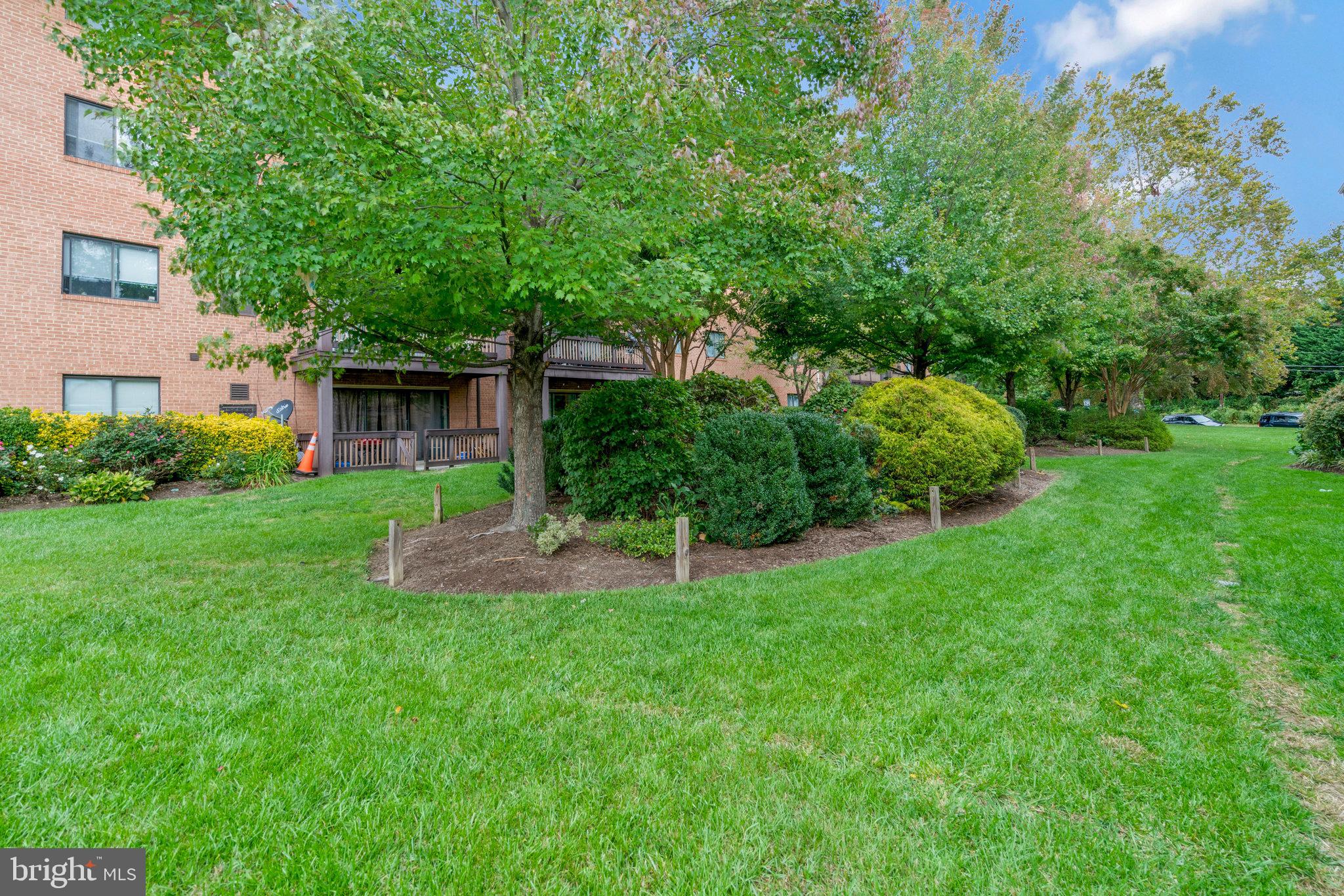 2754 Hollywood Road, Unit 301 Falls Church, VA 22043 - Photo 34 of 35 a view of a backyard with plants and a garden