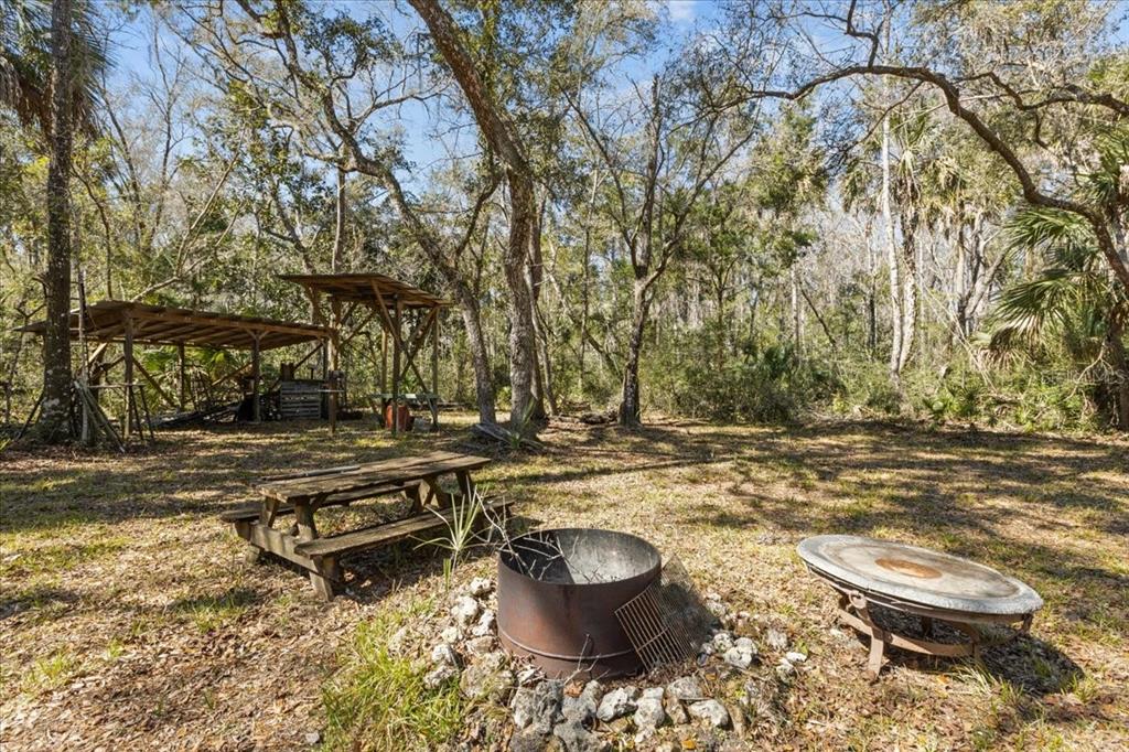 86 Southwest Turtle Pass Road Chiefland, FL 32626 - Photo 22 of 37 a view of a backyard with swimming pool