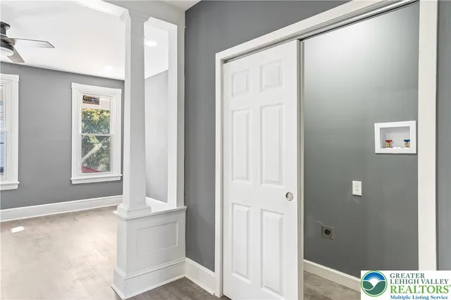 a view of an empty room