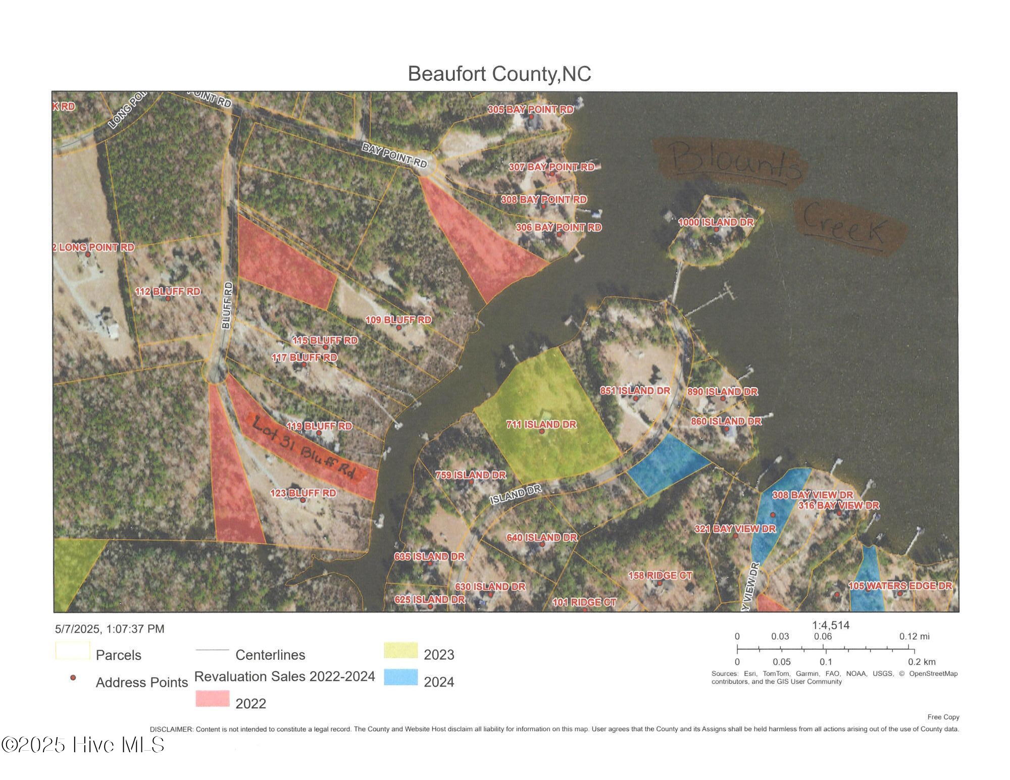 31 Bluff Road Chocowinity, NC 27817 - Photo 3 of 4 Aerial view 2