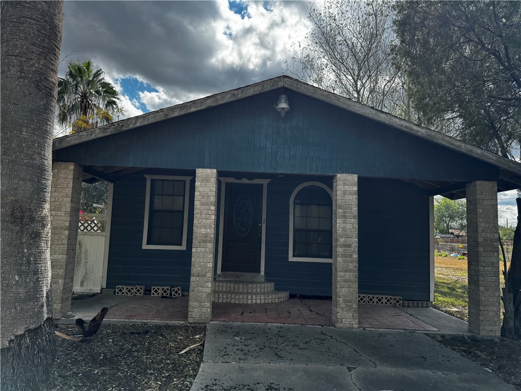 a front view of a house