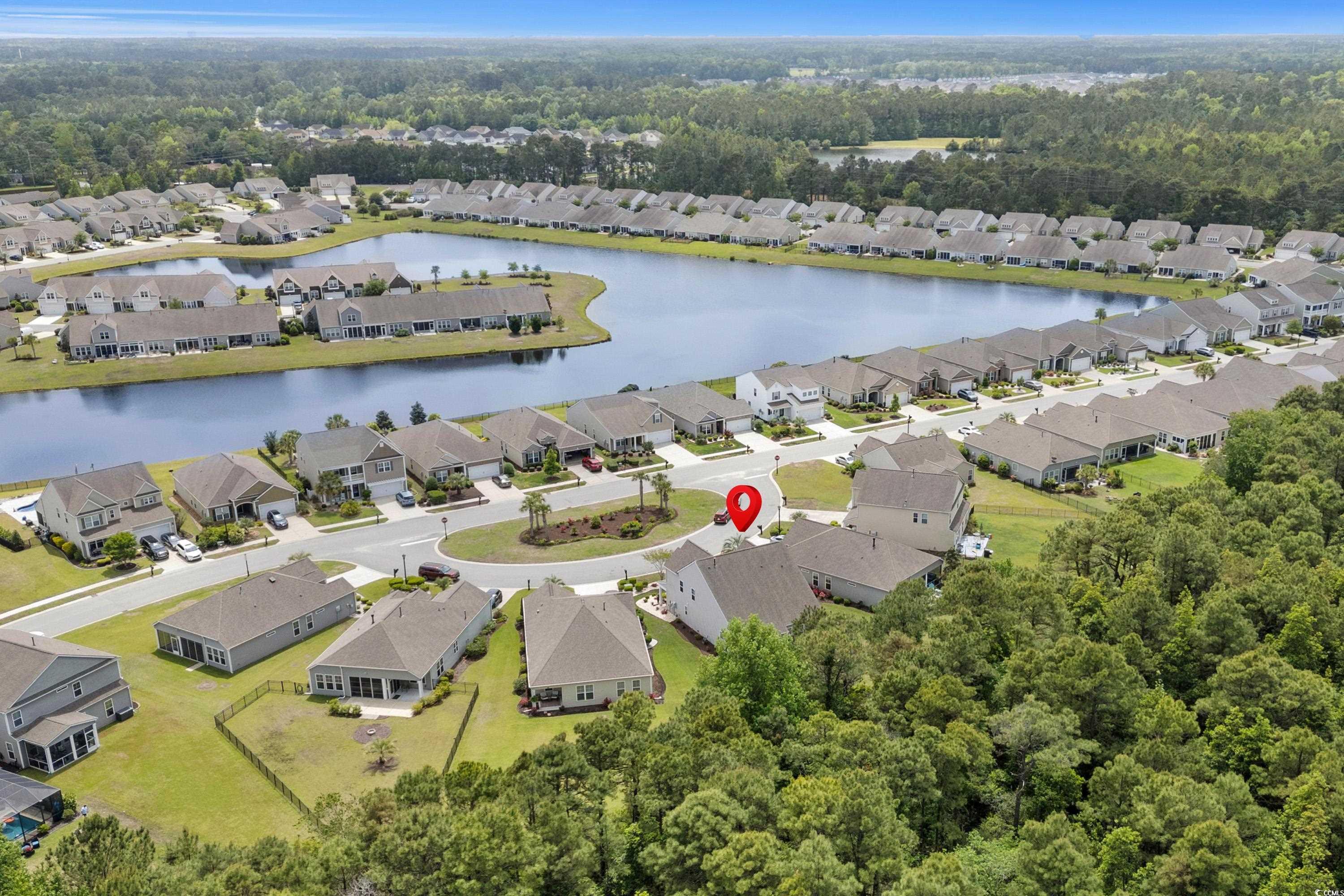 4246 Livorn Loop Myrtle Beach, SC 29579 - Photo 34 of 40 Drone / aerial view with a water view and a residential view