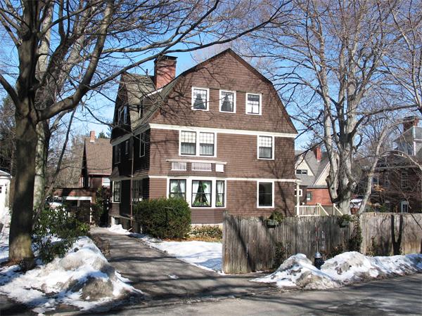 51 Upland Road Brookline, MA 02445 - Photo 13 of 14 a front view of a house with a yard