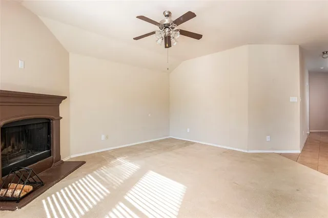 a view of a livingroom with a fireplace