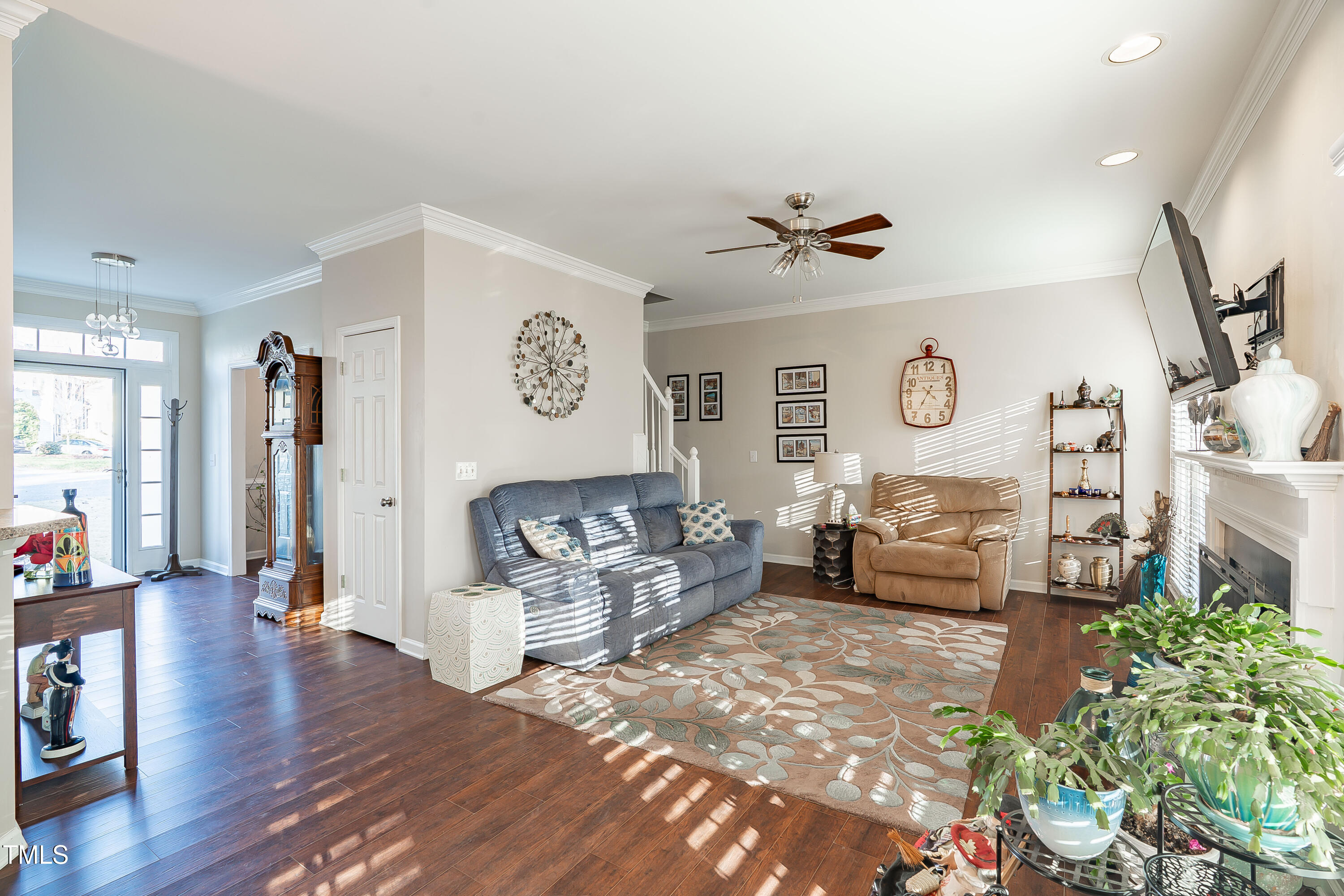 3100 Benton Circle Raleigh, NC 27615 - Photo 4 of 25 a living room with furniture and wooden floor