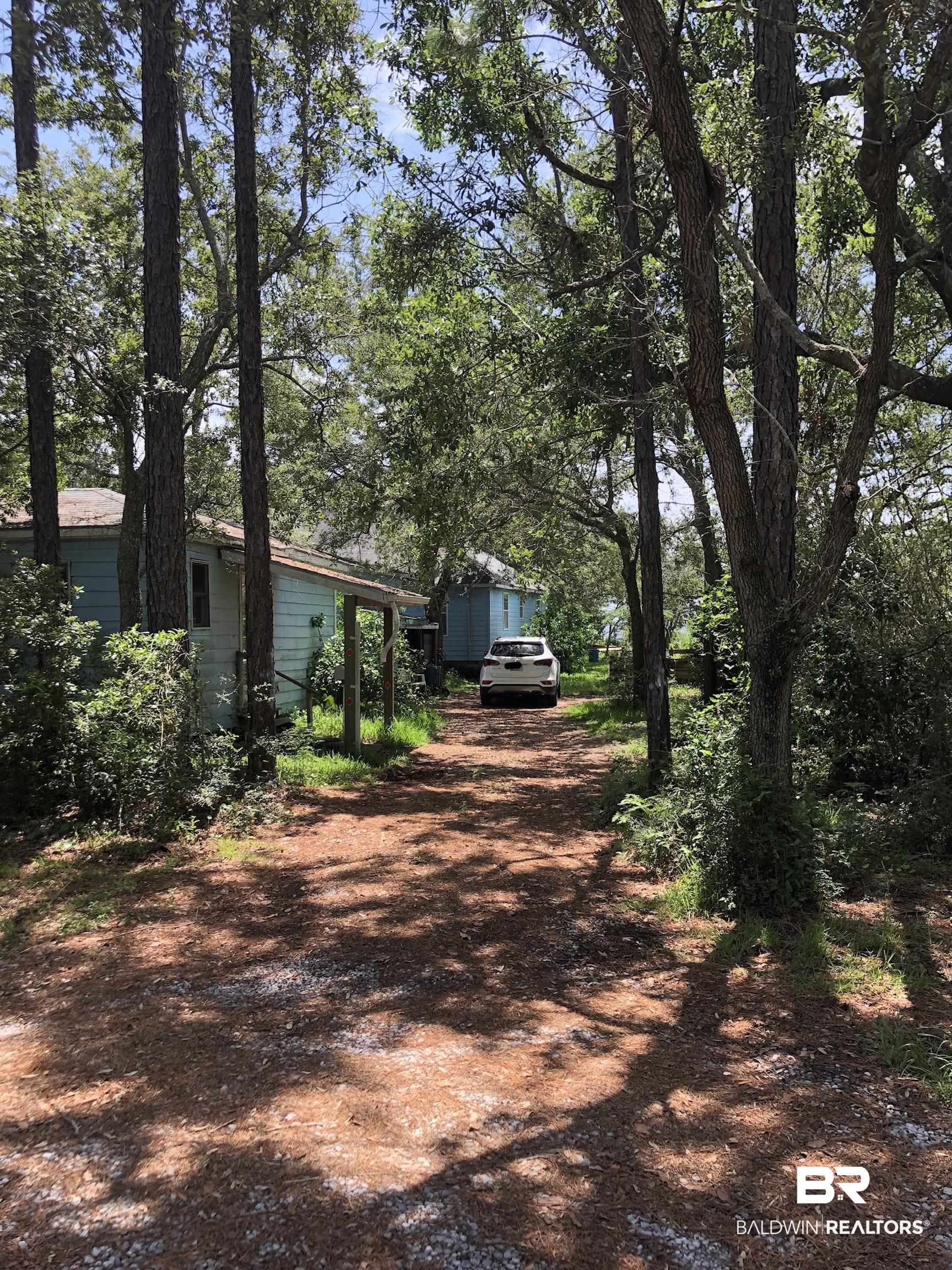 Driveway entering Property