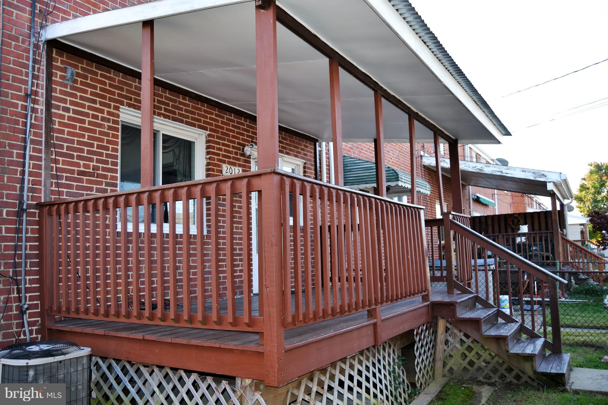 2012 Holborn Road Baltimore, MD 21222 - Photo 9 of 35 Covered deck