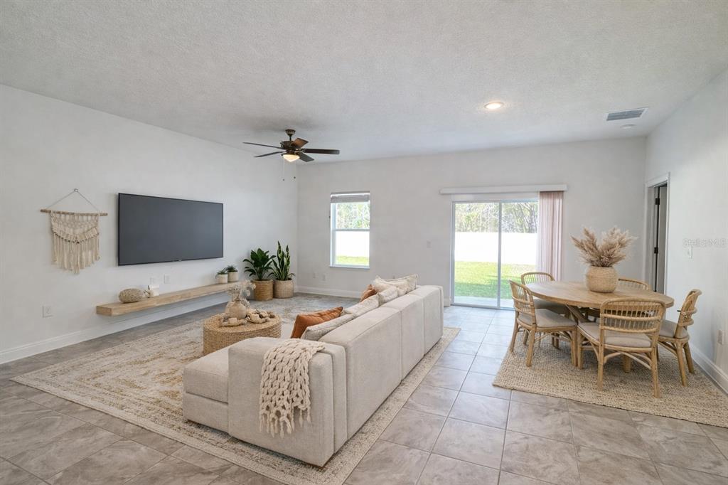 16054 Southwest 55th Avenue Road Ocala, FL 34473 - Photo 13 of 58 a living room with furniture and a flat screen tv