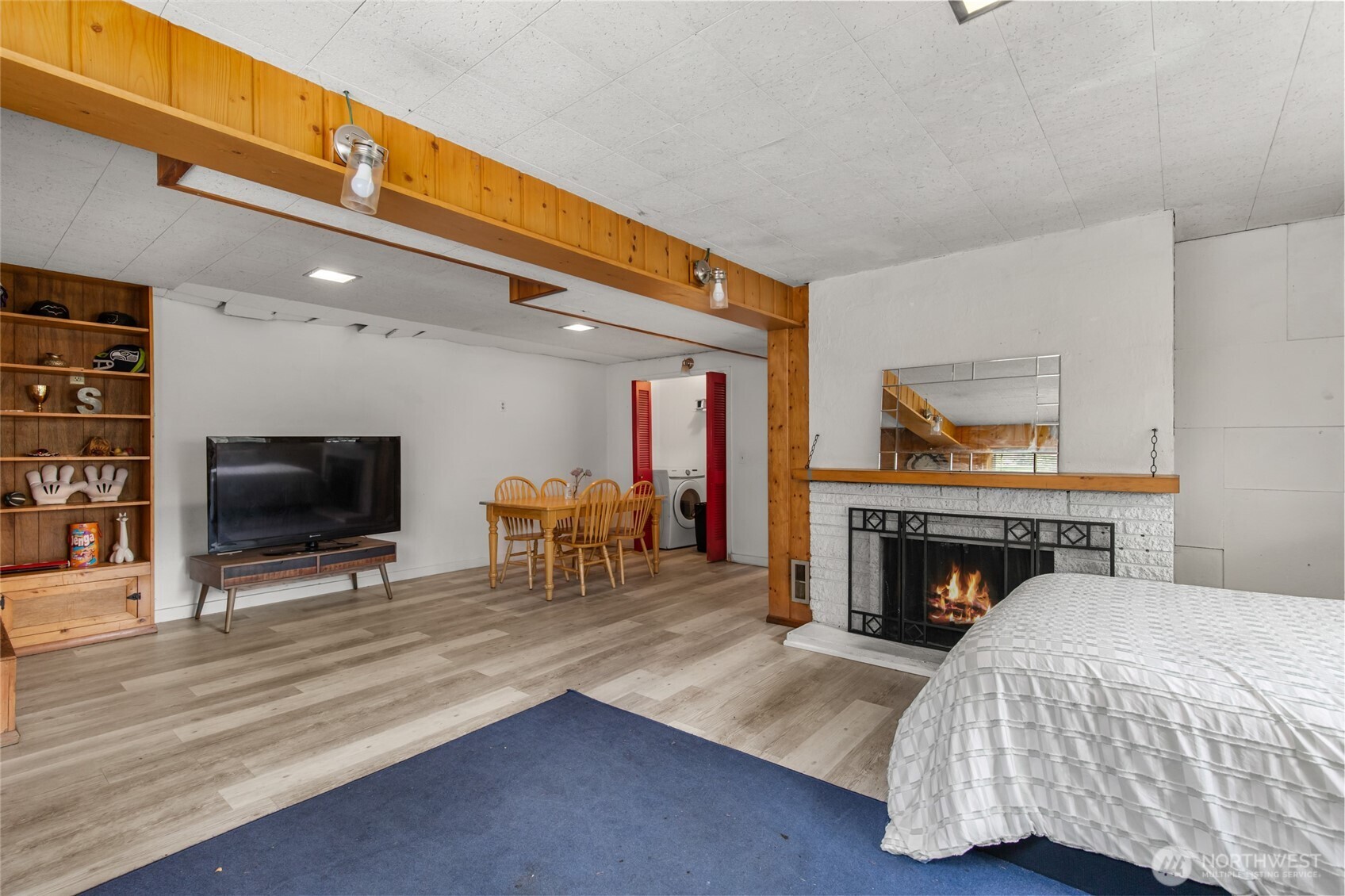 17543 7th Avenue Northeast Shoreline, WA 98155 - Photo 26 of 37 a living room with furniture and a fireplace