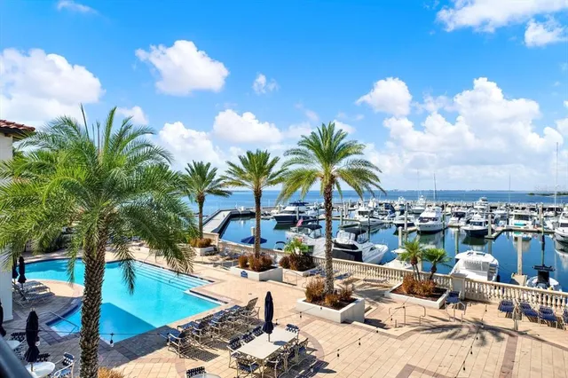 a view of a terrace with furniture