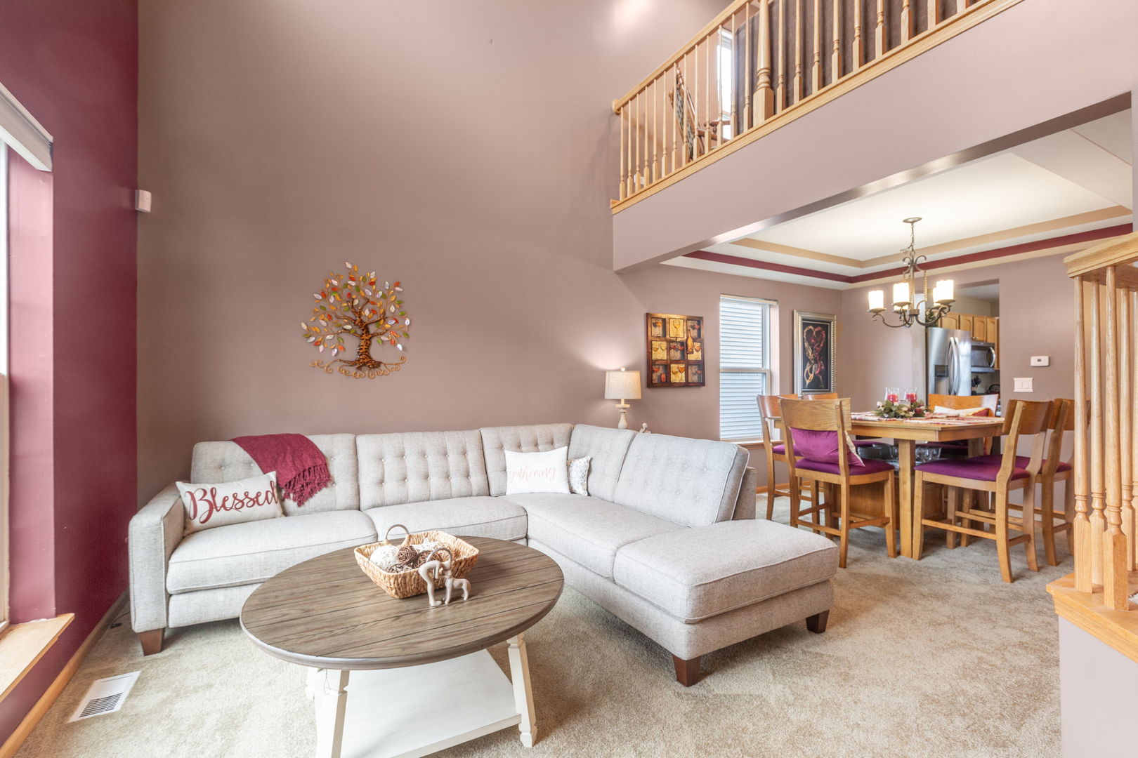 105 Inverness Court Round Lake, IL 60073 - Photo 4 of 31 a living room with furniture and a dining table