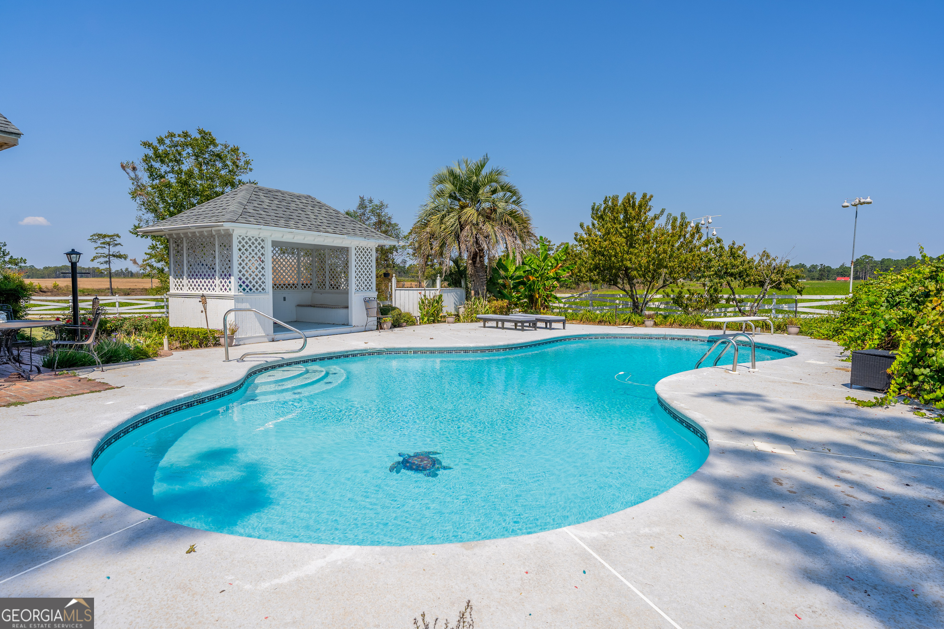 1671 Warren Carter Road Douglas, GA 31533 - Photo 34 of 57 a view of a swimming pool with a yard and plants