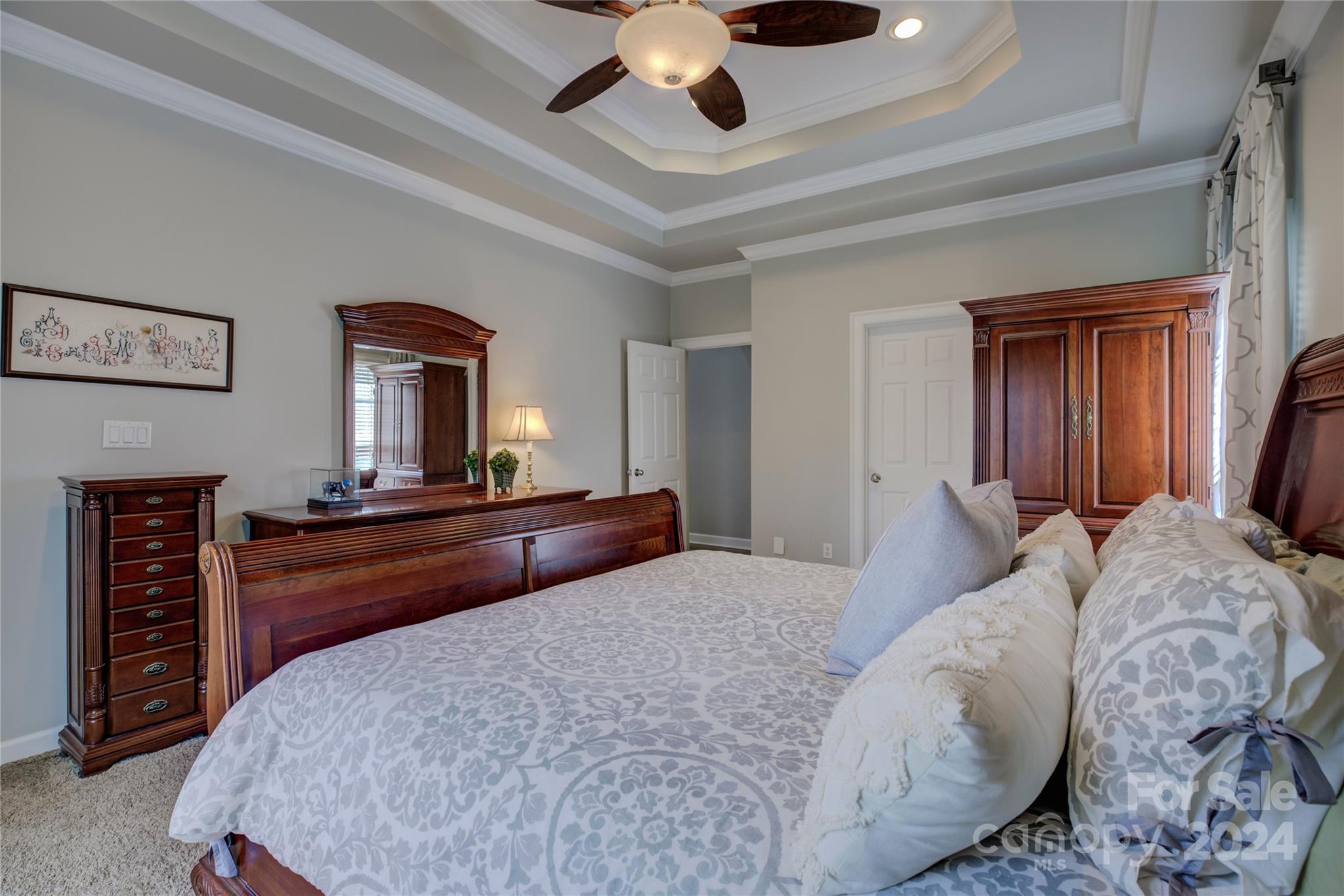 125 Clearview Road Rock Hill, SC 29732 - Photo 18 of 48 a bed room with a bed and a large mirror