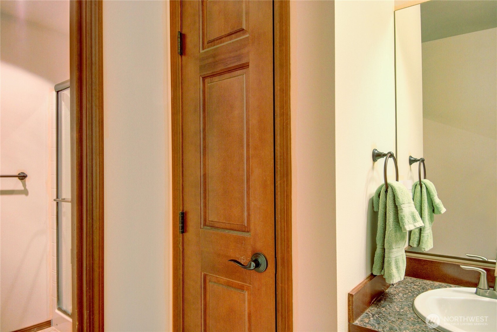 8336 Pinelli Road Sedro-Woolley, WA 98284 - Photo 13 of 15 a bathroom with a sink and a mirror