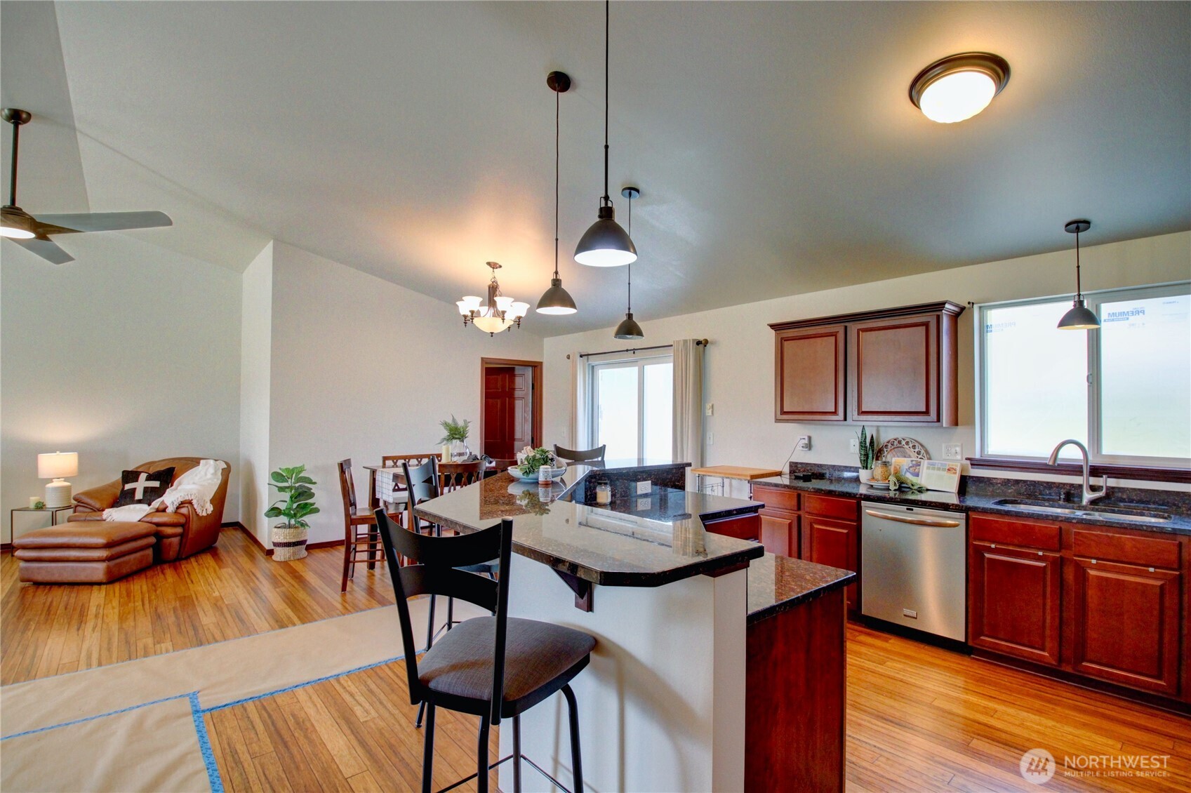 8336 Pinelli Road Sedro-Woolley, WA 98284 - Photo 5 of 15 a kitchen with lots of counter and chairs