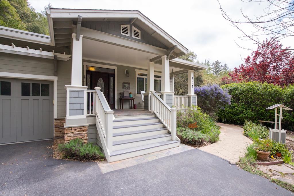 105 E Road Boulder Creek, CA 95006 - Photo 2 of 50 a view of a house with more windows and plants