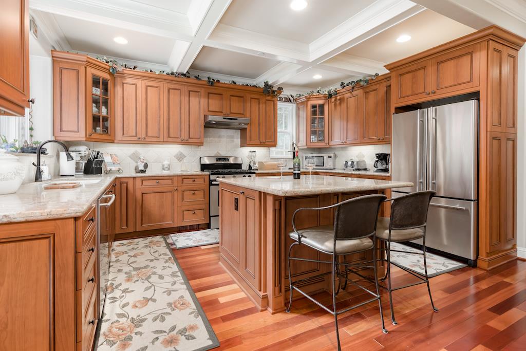 105 E Road Boulder Creek, CA 95006 - Photo 9 of 50 a kitchen with stainless steel appliances granite countertop sink stove top oven and cabinets