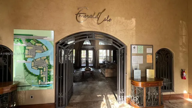 a view of living room and bathroom