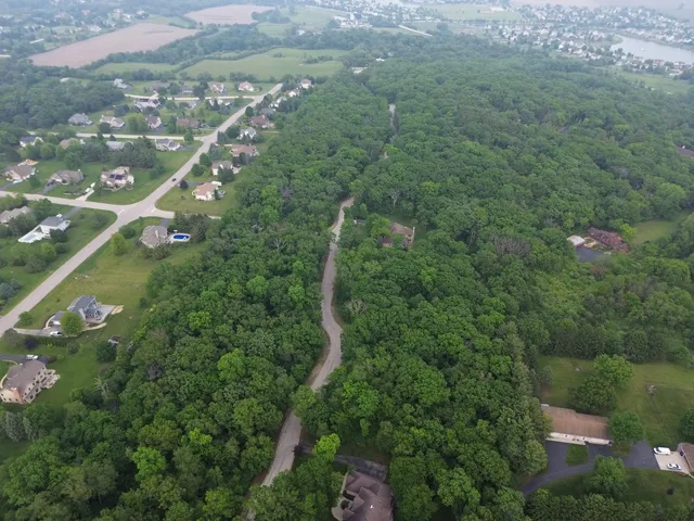 an aerial view of a city