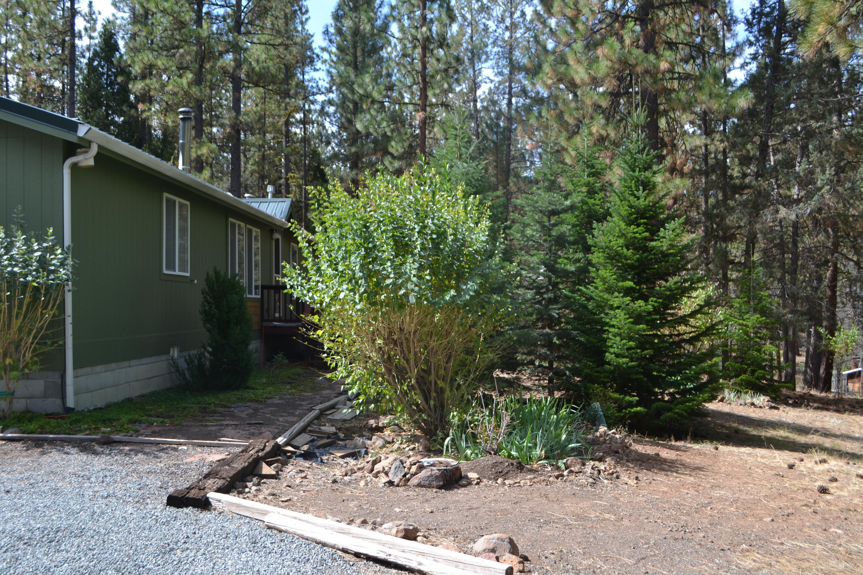 34 Hideaway Lane Adin, CA 96006 - Photo 22 of 26 a backyard of a house with lots of green space