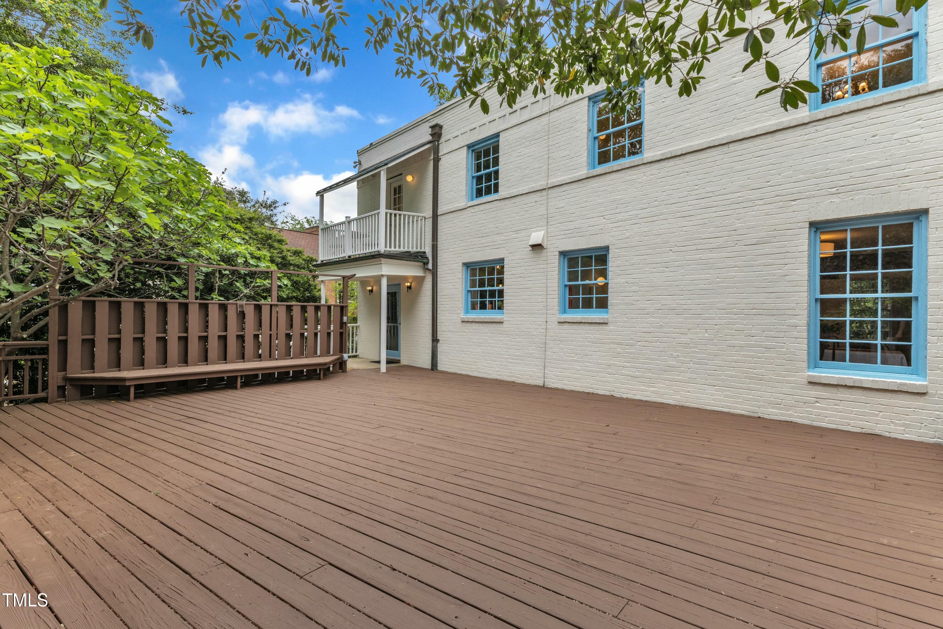 2625 Dover Road Raleigh, NC 27608 - Photo 67 of 90 a view of a house with wooden deck