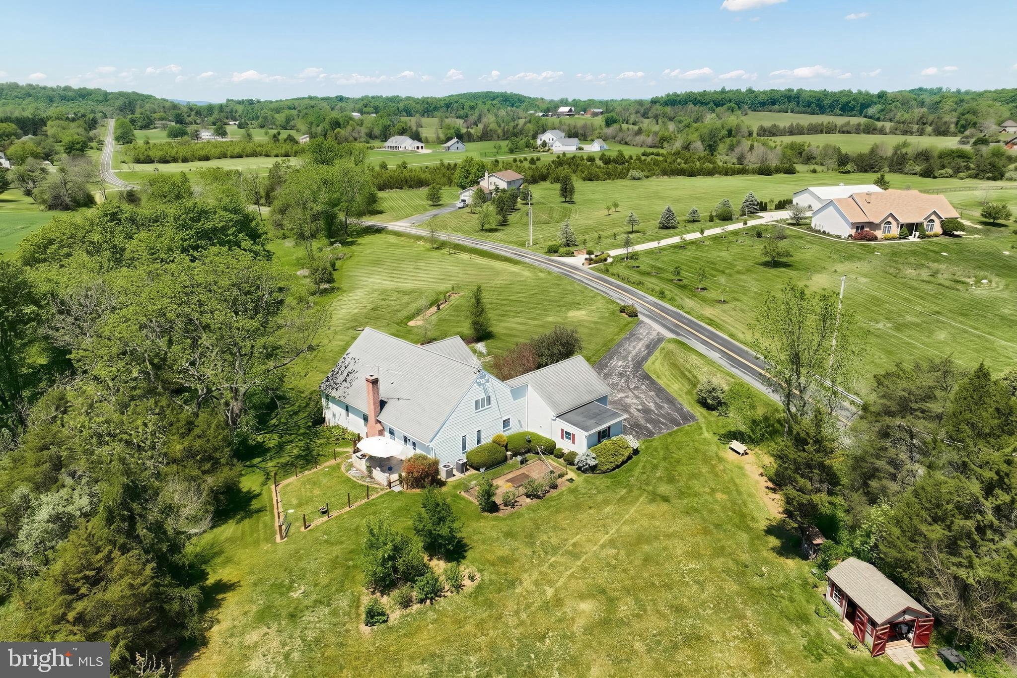 355 Sachs Road Gettysburg, PA 17325 - Photo 37 of 49 an aerial view of residential houses with outdoor space and trees