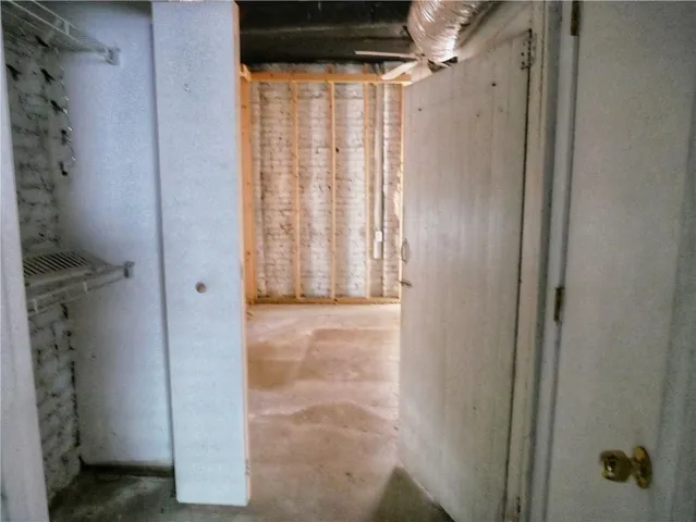 a view of a door and a window on the wall