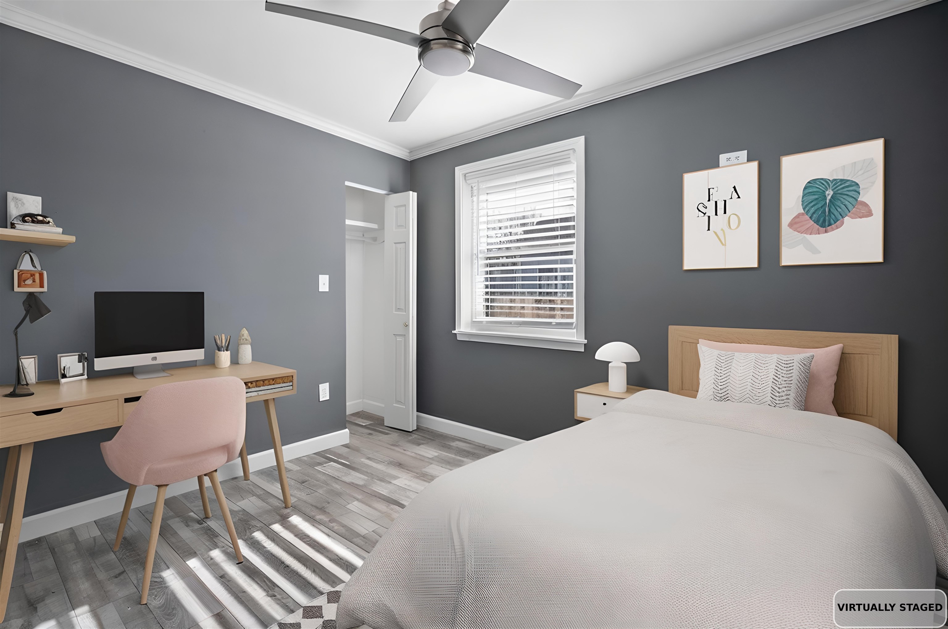 710 Philadelphia Street Memphis, TN 38104 - Photo 9 of 25 a bedroom with a bed and a computer on a desk