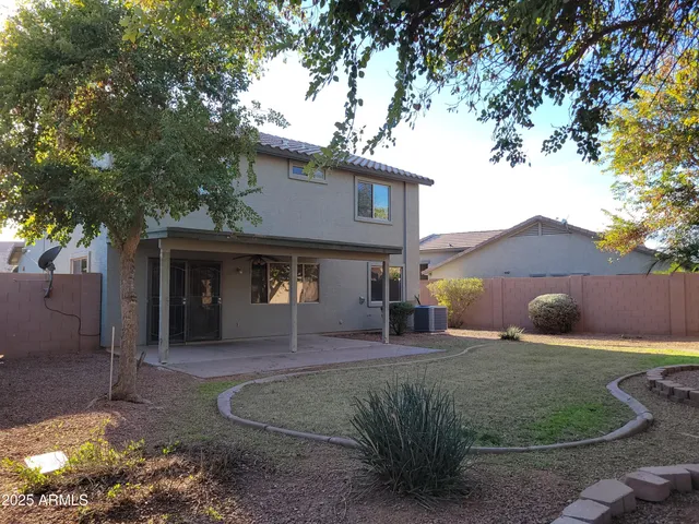 a view of a yard with porch
