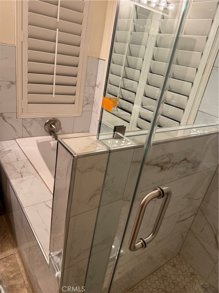 12661 Ridgecrest Drive Rancho Cucamonga, CA 91739 - Photo 31 of 57 newly remodeled master shower