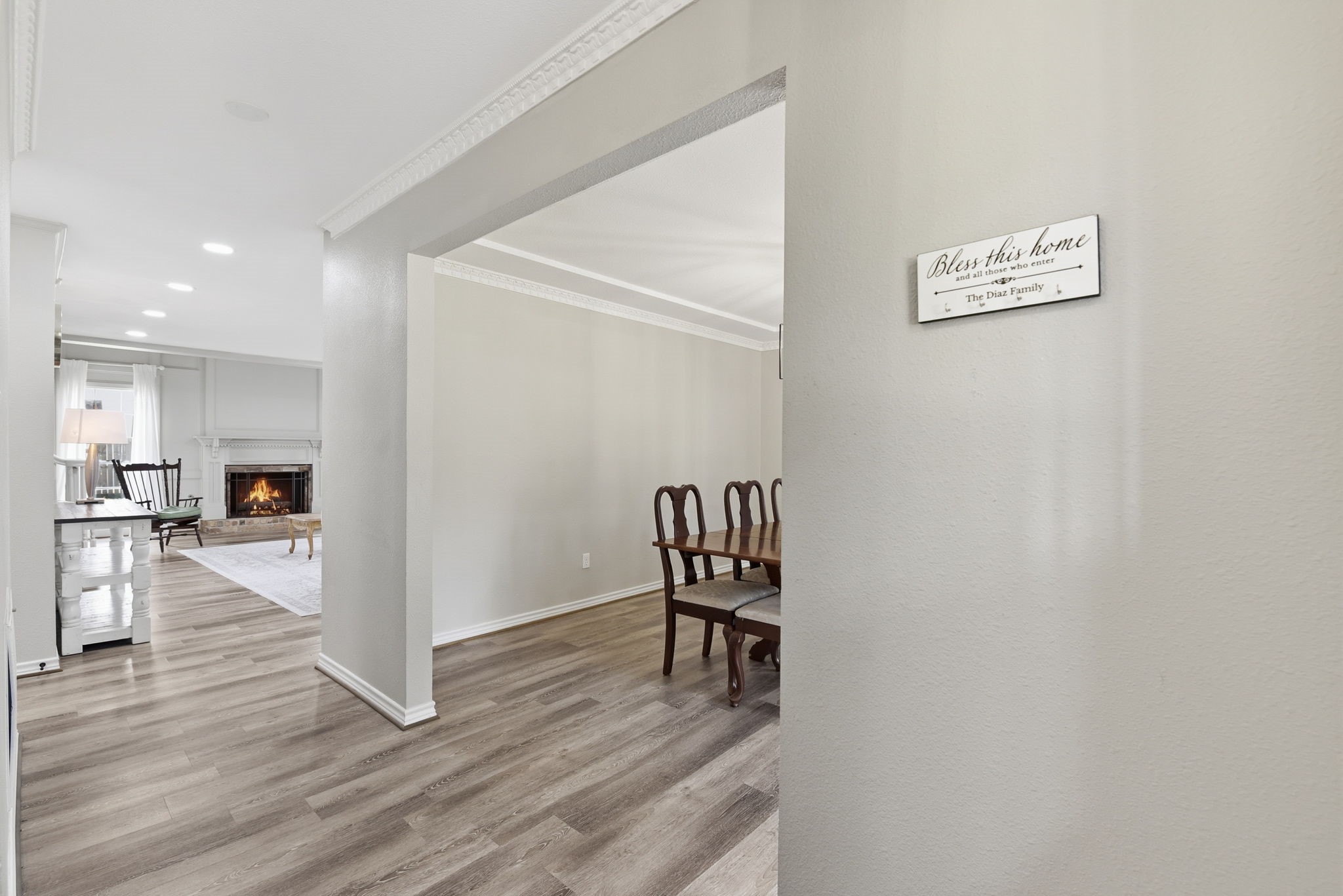 3603 Beech Hill Drive Spring, TX 77388 - Photo 6 of 44 The Dining Room entry is just off the kitchen and entry. Great for entertaining and there is a formal Foyer area as well to greet your guests.
