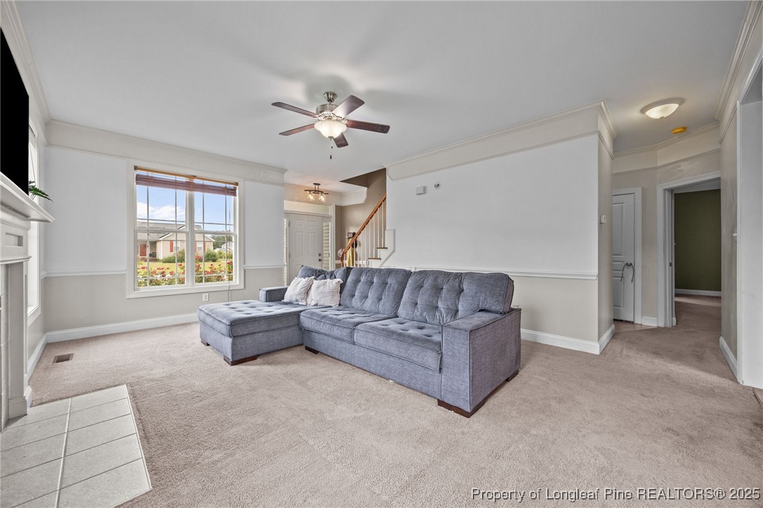 10 Braxton Court Erwin, NC 28339 - Photo 13 of 28 a living room with furniture and a flat screen tv