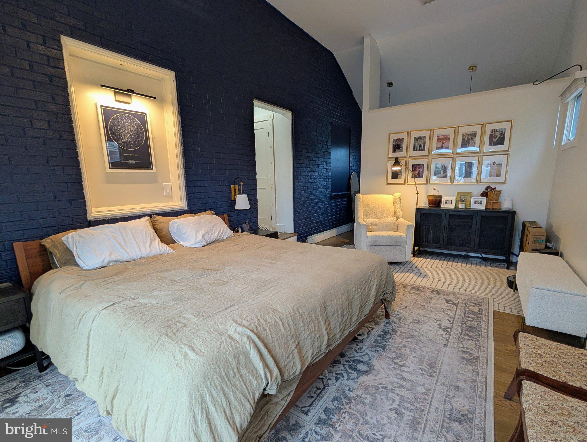 10106 Greenock Road Silver Spring, MD 20901 - Photo 7 of 19 Chic bedroom with bold blue accents.