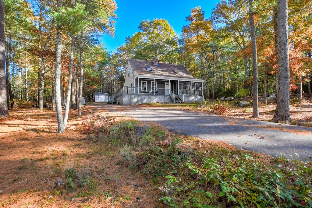 58 Alley Road Rochester, MA 02770 - Photo 1 of 29 a front view of a house with a yard