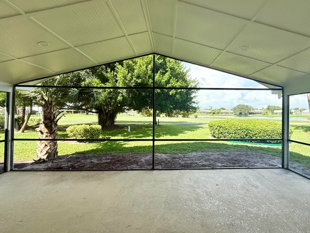 a view of a sink and an umbrella