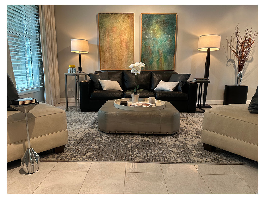 129 Regency Drive Lombard, IL 60148 - Photo 7 of 58 a living room with furniture and a lamp