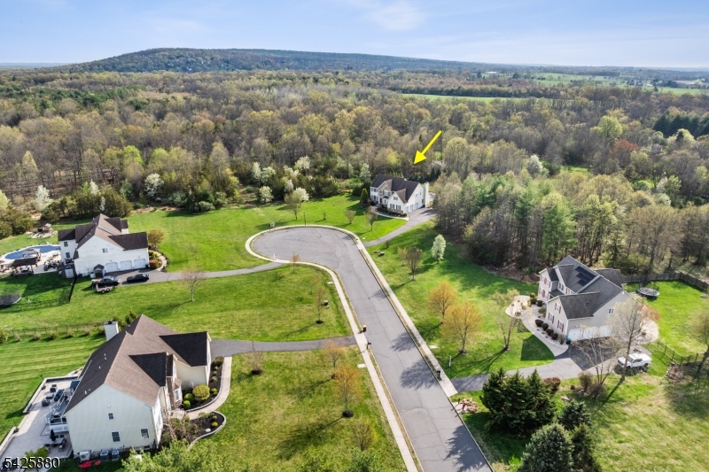 5 Rigger Court Hillsborough, NJ 08844 - Photo 2 of 42 an aerial view of a house with garden space and a swimming pool