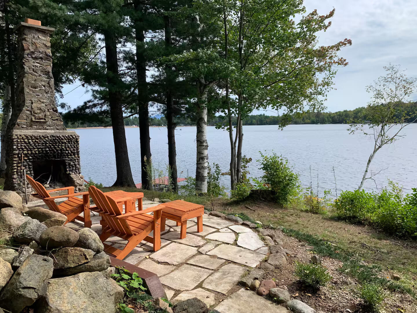 151 North Little Wolf Road Tupper Lake, NY 12986 - Photo 32 of 37 Outdoor Fireplace