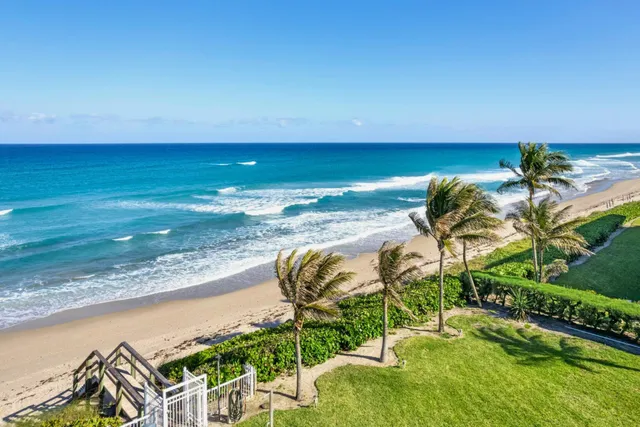 a view of a lake with a outdoor space