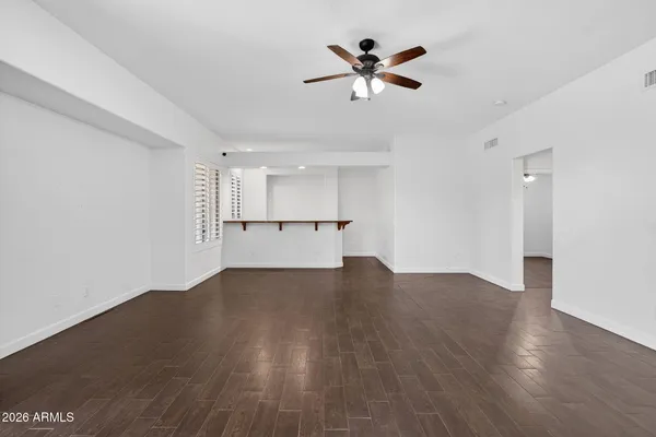 wooden floor in an empty room