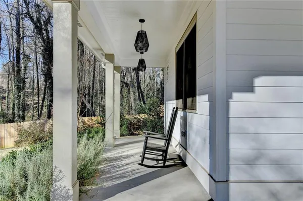 a view of outdoor space with seating area