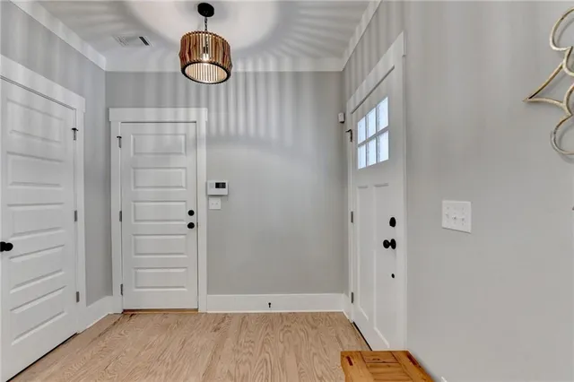 wooden floor in an empty room