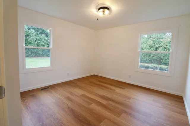 a view of an empty room