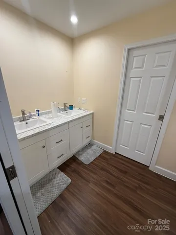 a bathroom with a sink and a toilet