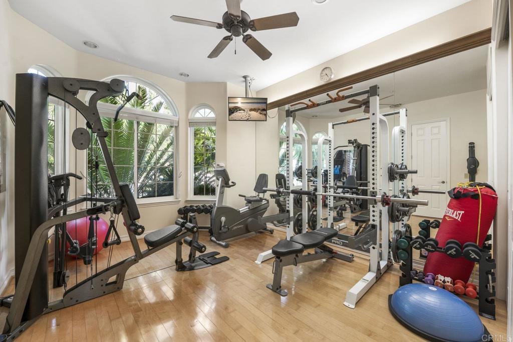 15615 Boulder Ridge Lane Poway, CA 92064 - Photo 29 of 75 a view of a room with gym equipment