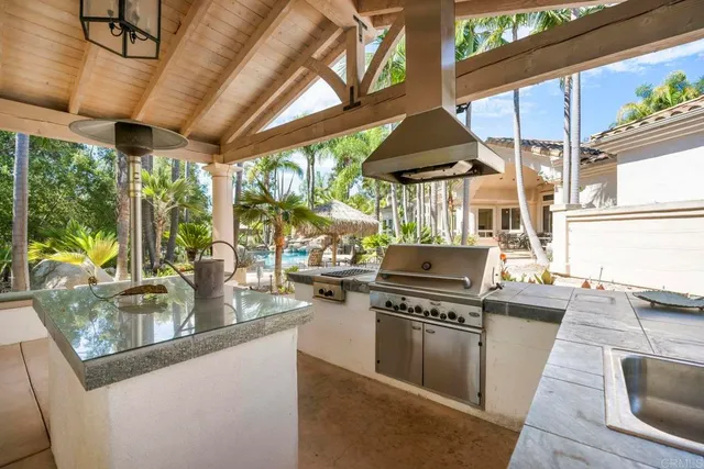 a view of a park with lots of trees