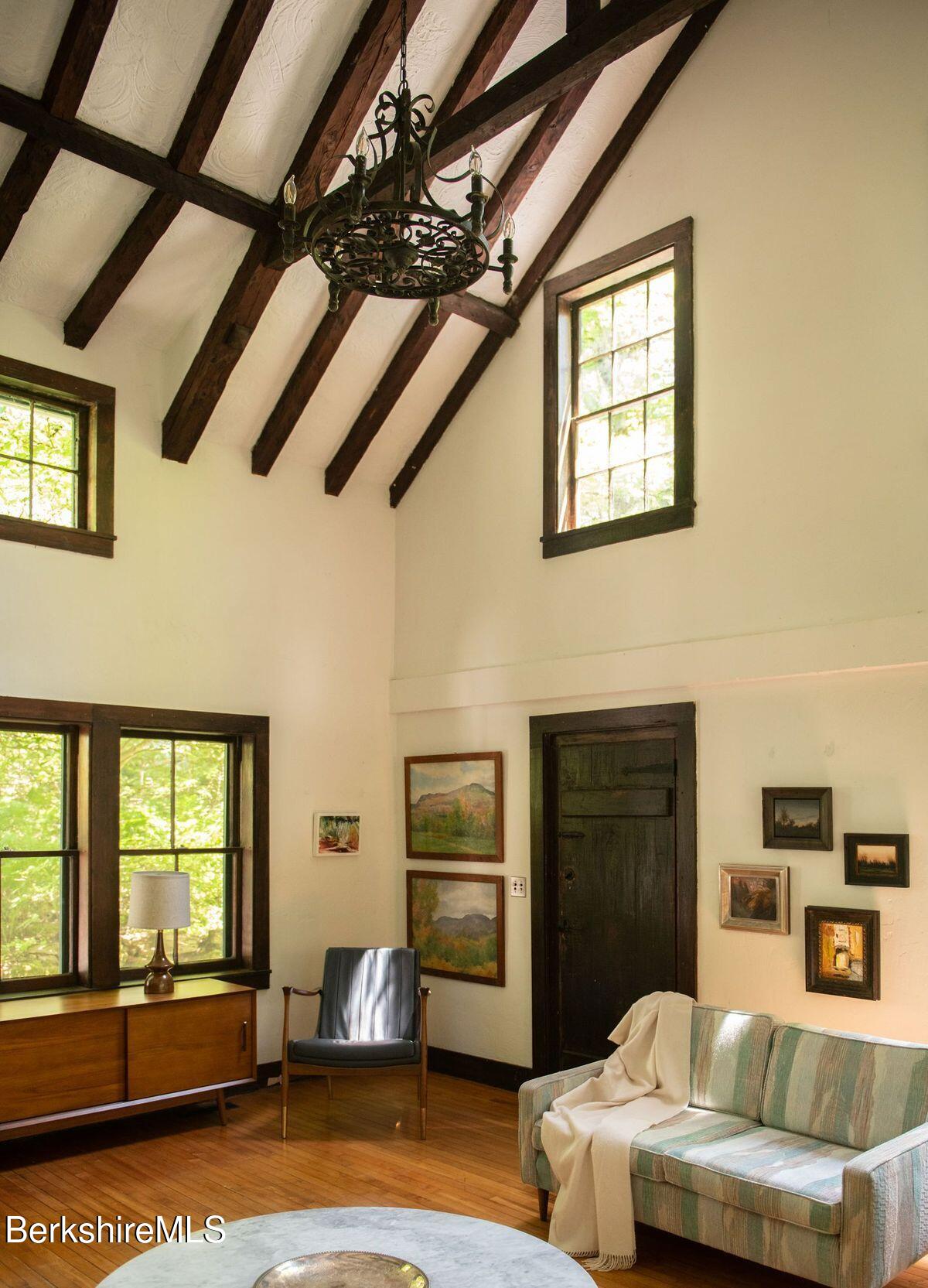 9 Yale Hill Road Stockbridge, MA 01262 - Photo 25 of 29 a bedroom with furniture and a fireplace