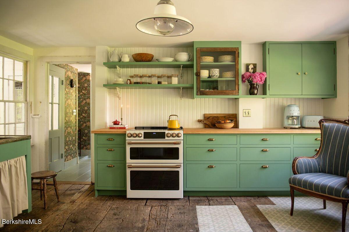 9 Yale Hill Road Stockbridge, MA 01262 - Photo 7 of 29 a kitchen with cabinets appliances and a window